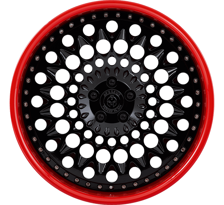 Aversus Forged Wheels A-FB X34 Black Red